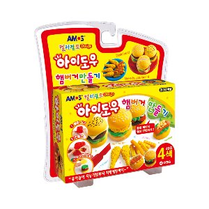 아이도우 햄버거만들기 1세트/1갑(8개입)/컬러점토