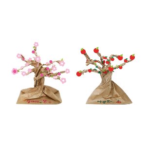 벚꽃나무&amp;사과나무 종이나무꾸미기 1인키트