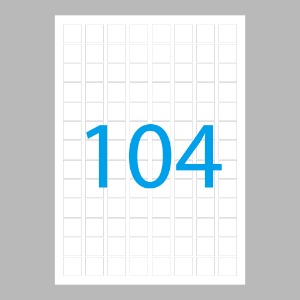 폼텍 분류표기용 라벨지 104칸(3111) 20매/100매