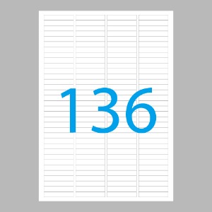 폼텍 분류표기용 라벨지 136칸(3136) 20매/100매
